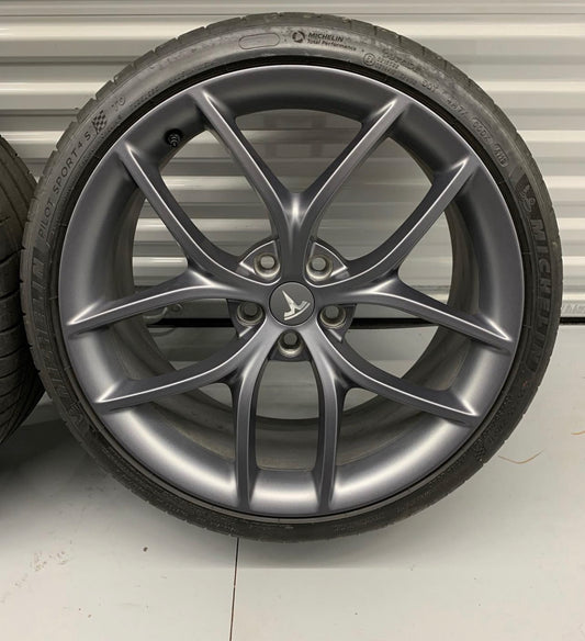 20 inch Tesla Zero G Wheels and Tires .